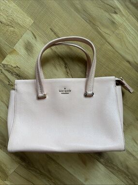 kate spade New York Pale Pink Leather Satchel
